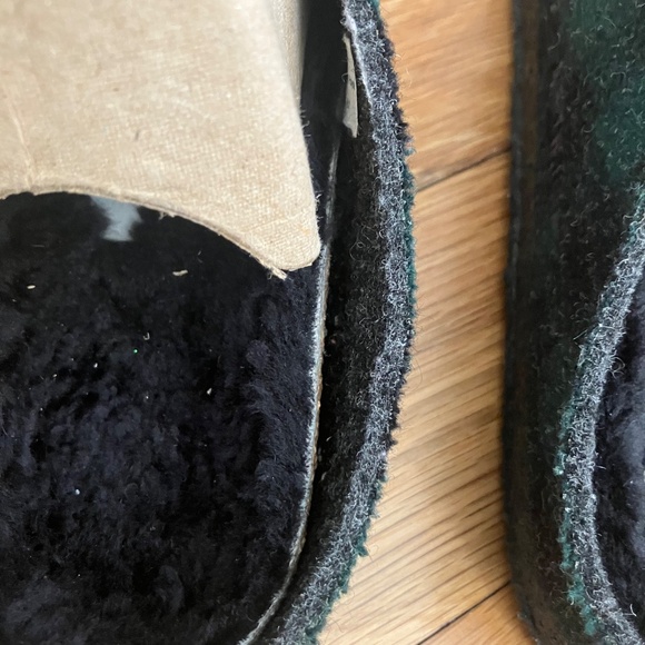 EUC Women's Green & Black Plaid Birkenstock Closed Toed Slide Clogs Size 38 - Picture 9 of 11